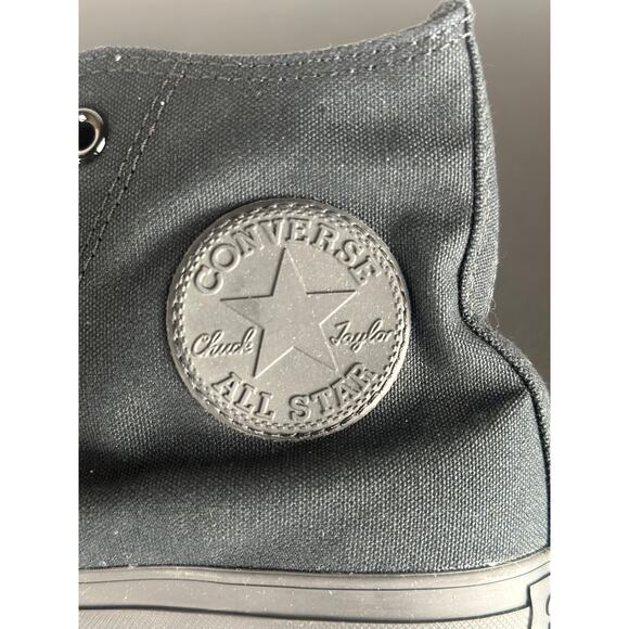 Converse All Star Monochrome Black High Tops Women’s 8 / Men's 6 - Picture 5 of 6